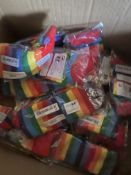 Rainbow Socks - Approx 30 Pairs, New