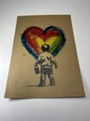 Chris Boyle (b 1972) 'Rainbow Painter' Urban Art print Signed Stamped A/P 4/10 COA, 2024