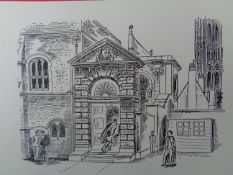 Edward Bawden Original Lithograph - London, 1 Westminster