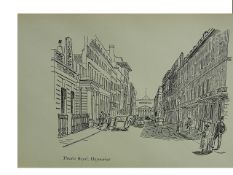 Edward Bawden Original Lithograph - London Theatre Royal