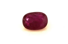 Loose Oval Ruby 2.59 Carats