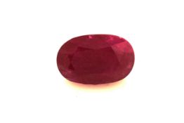 Loose Oval Ruby 6.70 Carats