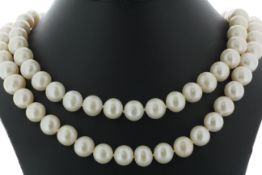 36 Inch Freshwater Cultured 9.5 - 10.5mm Pearl Necklace