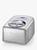 Cuisinart ICE100BCU Professional Gelato/ Ice Cream Maker, Silver. RRP £298