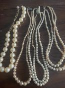 Four Vintage Bead Necklaces