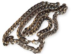 An Italian 18K Plated Curb Chain