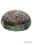 A Mid Century Murano Milflori Paperweight