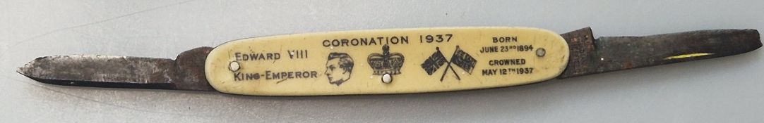 1937 Coronation of King Edward Pen Knife