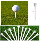 10 x 150 Pack of Slazenger Wooden Tees - White RRP £8.99 ea