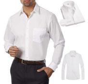 6 x Men's Button Up Business Shirt Size 15.5 - RRP £34.92 ea