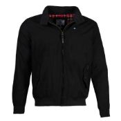 3 x Lambretta Shower Resistant Harrington Jacket Black - Small RRP £80.00