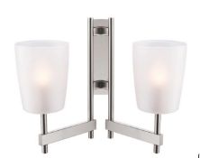 Quadryx Chrome Effect Double Wall Light RRP £25