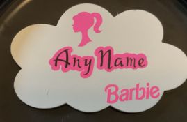 New Barbie Door or Wall Plaque - Choose Your Name.