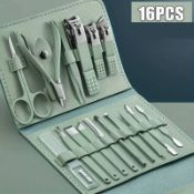 Professional Manicure Pedicure Set, Stainless Steel Nail Clippers, Cuticle Nippers, Grooming Tool...