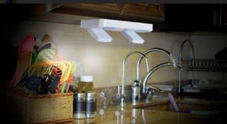 2Pks of 2 New Ideaworks Bright Under Cabinet Light With Remote, White