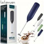 Powerful Electric Milk Frother, Mini Milk Foamer, Battery Operated