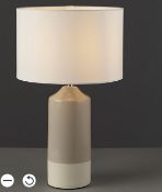 Harbour Studio Hado Gloss Taupe & White Table Light