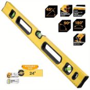 High-Precision Magnetic Spirit Level - Rustproof, Durable Aluminium Alloy With Impact-Resistant E...
