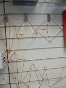 10 Pcs Brand New 6 Set Decorative Copper Colour Wall Decor Set