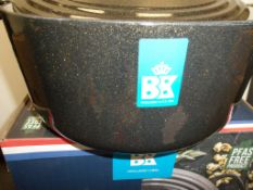 5 Pcs - Brand New BKK Cast Iron 28cm Oven Cookware Limited Edition Glitter Fleck, RRP £79.99 Each