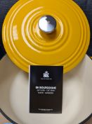 5 Pcs - Brand New BKK Cast Iron 28cm Oven Cookware Gloss Yellow, RRP £79.99 Each