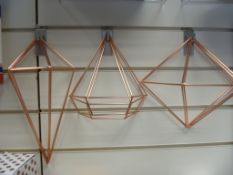 10 Pcs Brand New 6 Set Decorative Copper Colour Wall Decor Set