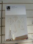 100 Pcs Brand New 6 Set Decorative Copper Colour Wall Decor Set