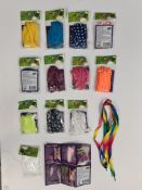 500 Pcs Assorted Shoe Lace Packs (Pairs) Party Laces
