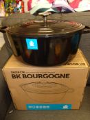 5 pcs In Lot - Brand New BKK Cast Iron Oven Cookware Black Gloss 32cm, RRP £79.99 Each