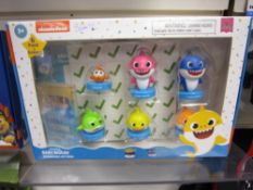 10 Packs Assorted Baby Shark Stamper and Games Set