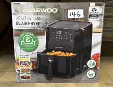 Daewoo 6L Air Fryer. RRP £50 - Grade U