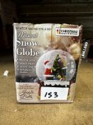 Christmas Workshop Musical Snow Globe. RRP £20 - Grade U