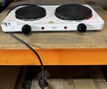 Quest Dual Electric Hob. RRP £30 - Grade U
