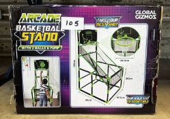 Global Gizmos Arcade Basketball Stand. RRP £30 - Grade U