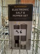 Blackmoor Electronic Salt and Pepper Set. RRP £30 - Grade U