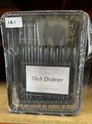 Anika Dish Drainer With Drip Tray. RRP £20 - Grade U