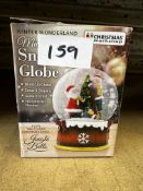 Christmas Workshop Musical Snow Globe. RRP £20 - Grade U