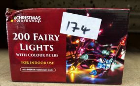 Christmas Workshop 200 Fairy Lights. RRP £15 - Grade U
