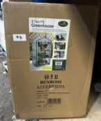 Gardenkraft 3 Tier PE Greenhouse. RRP £30 - Grade U