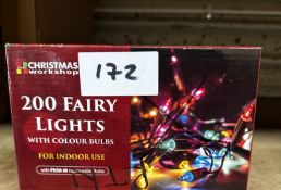 Christmas Workshop 200 Fairy Lights. RRP £15 - Grade U