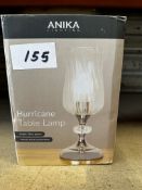Anika Hurricane Table Lamp. RRP £20 - Grade U