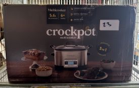 Crockpot 5.6L Multicooker. RRP £80 - Grade U