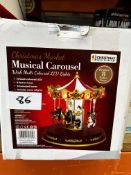 Christmas Market Musical Carousel. RRP £25 - Grade U