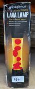 Global Gizmos Red and Yellow Lava Lamp. RRP £30 - Grade U