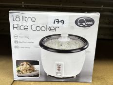 Quest 1.8L Rice Cooker. RRP £25 - Grade U