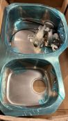 Brand New Boxed Caple Dynamic 1.5 Stainless Steel Sink complete with waste RRP £250