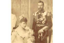 Royalty 1893 The Marriage of King George V and Queen Mary Hand Signed Dated July 6th 1893.Wedding