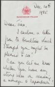 Royalty Letter From Queen Elizabeth II Signed With Love Lilibet. Elizabeth II (1926-2022). Queen...