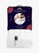 Dreamland 168 Organic Cotton Heated Electric Mattress Protector, White, Double RRP £139.99