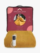 Dreamland 16820 Heated Throw Blanket, Mustard RRP £59.99